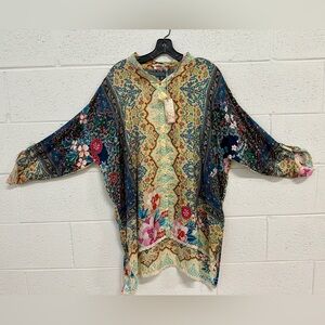 Johnny Was Syble Multicolor Floral Tunic